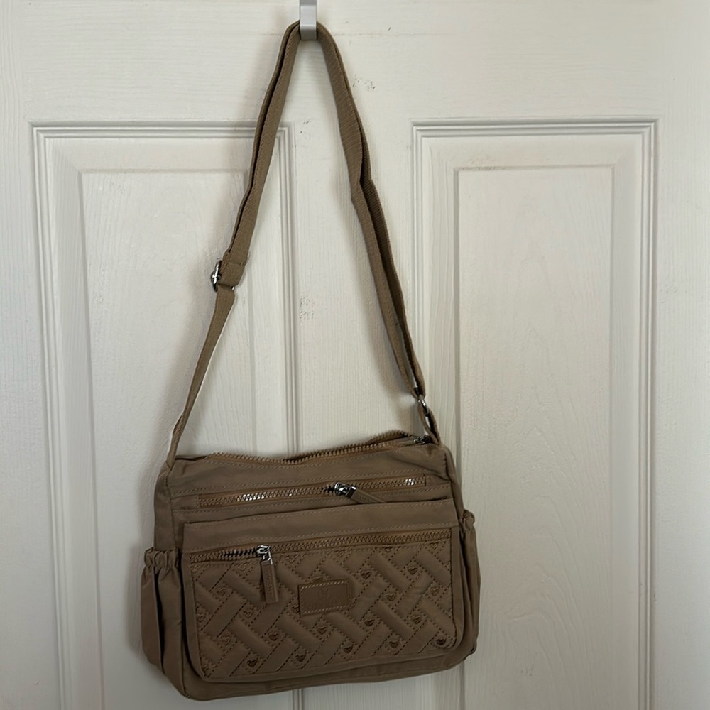 Tan handbag